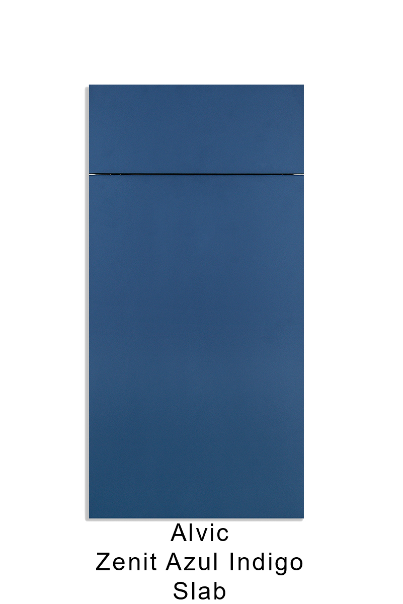 Alvic Zenit Azul Indigo Slab Modern Cabinetry