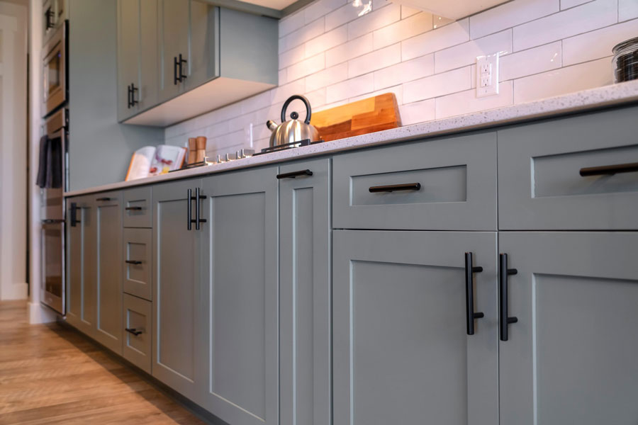 All Wood Shaker Gray Cabinets available at Prodigy Cabinetry