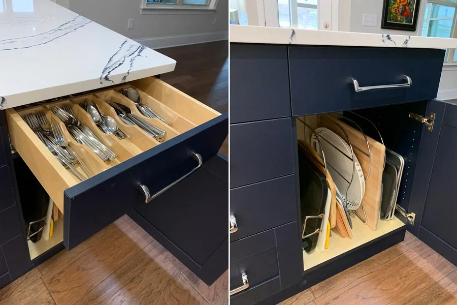 Kitchen Cabinet Interior Accessories for Accessible Storage