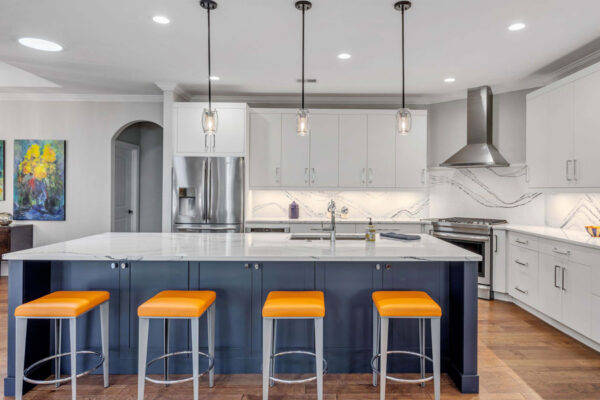 White and Blue Kitchen