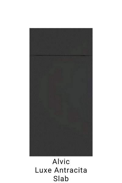 Alvic Luxe Antracita Slab Dark Grey Cabinetry Doors
