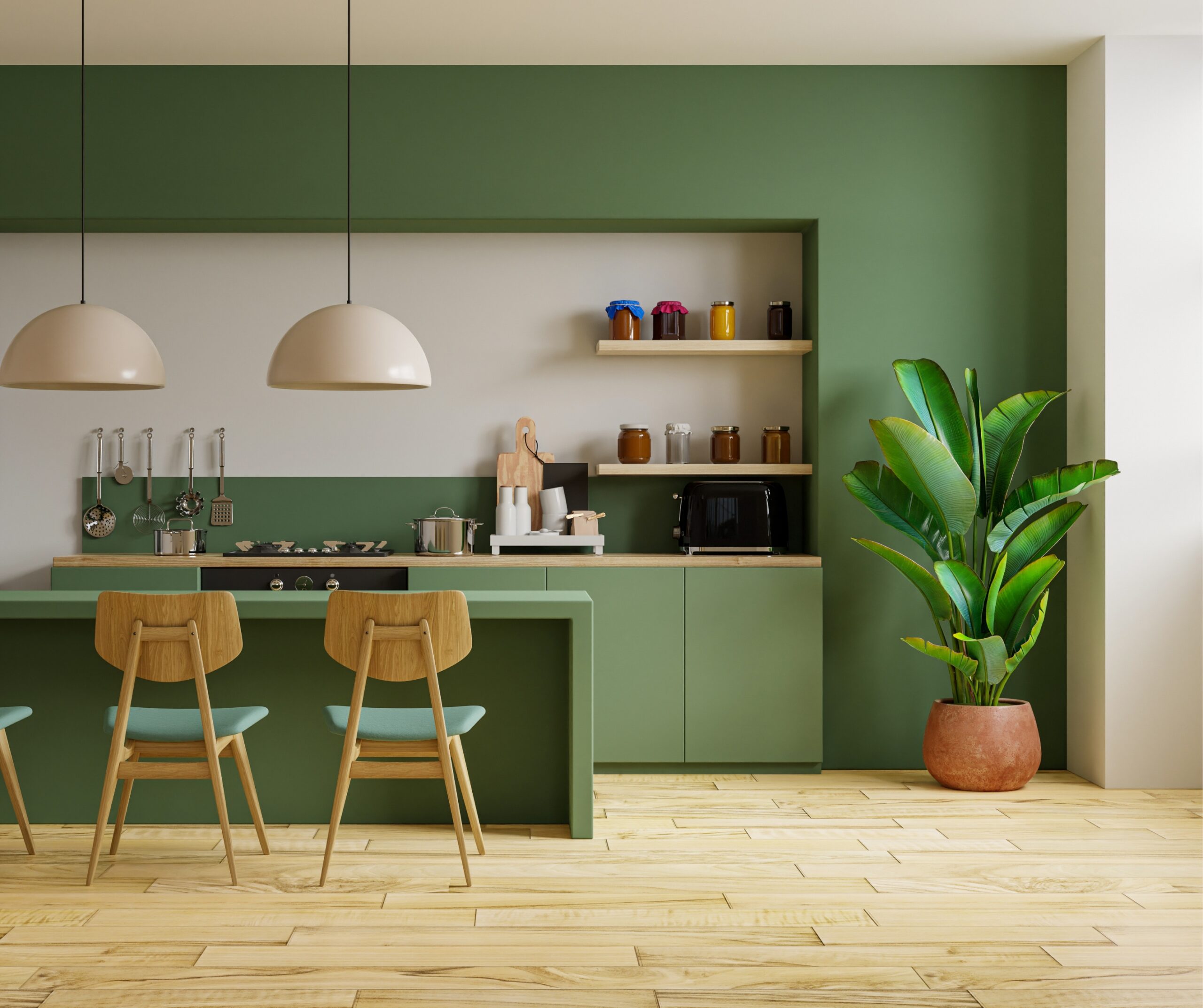 Fern Green Kitchen a trending color for kitchens